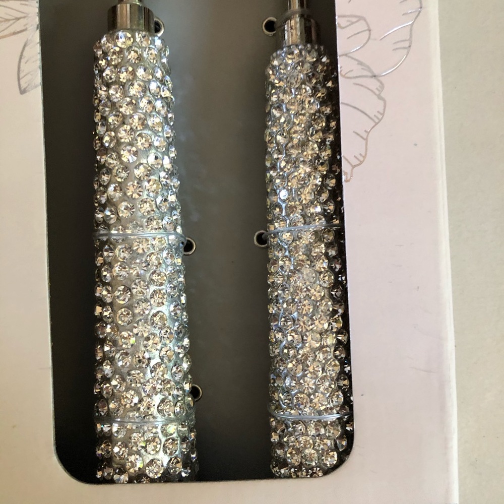 David Tutera rhinestone knife and cake server